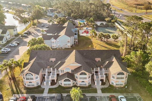 birds eye view of property featuring a residential view