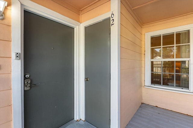 view of entrance to property