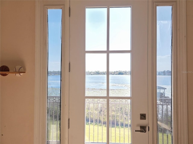 9137 Southern Breeze Dr, Orlando, FL 32836 - doorway featuring a water view