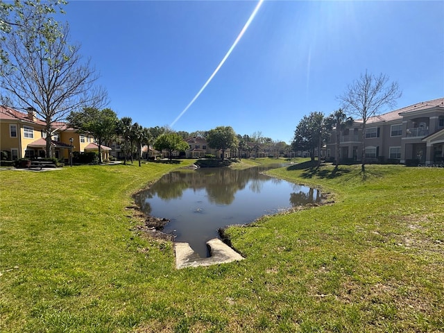 view of water feature featuring a residential view