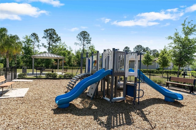 community playground featuring fence