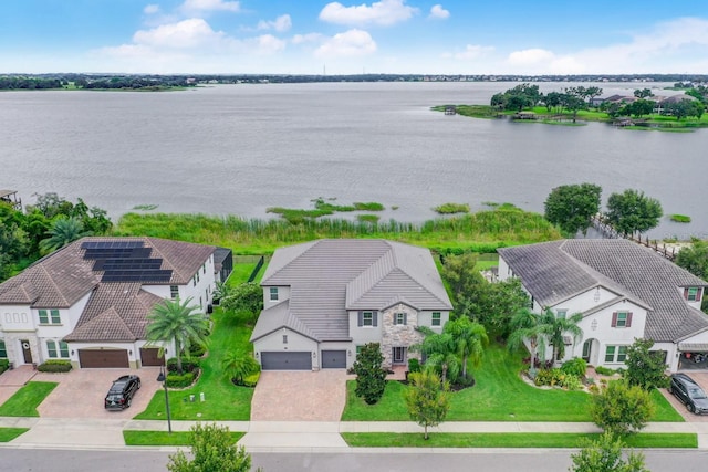 16689 Broadwater Ave, Winter Garden, FL 34787 - bird's eye view with a residential view and a water view