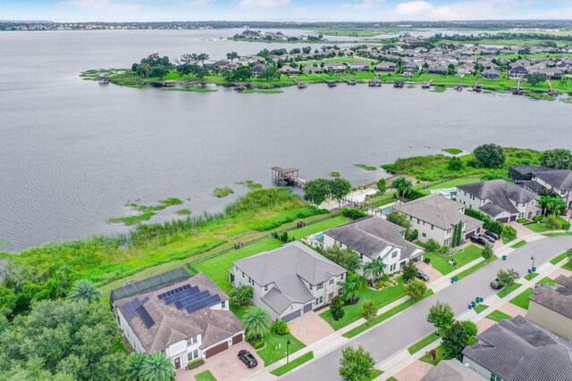 16689 Broadwater Ave, Winter Garden, FL 34787 - aerial view featuring a residential view and a water view