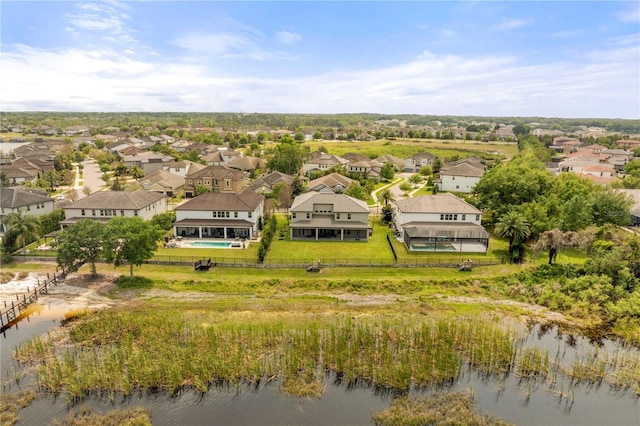 16689 Broadwater Ave, Winter Garden, FL 34787 - drone / aerial view featuring a residential view and a water view