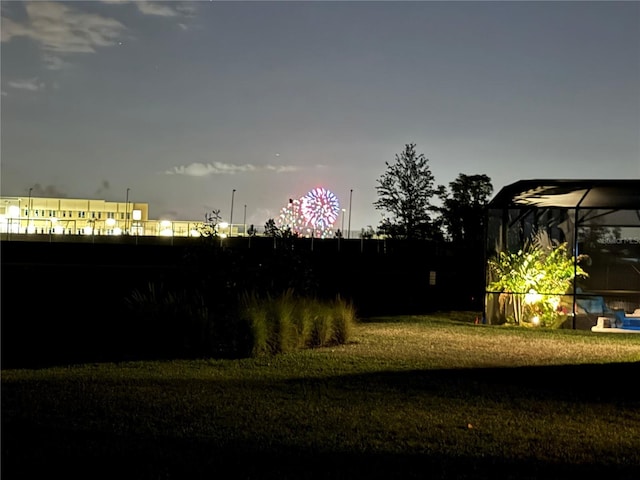 18381 Oliver Twist Way, Winter Garden, FL 34787 - view of yard featuring glass enclosure
