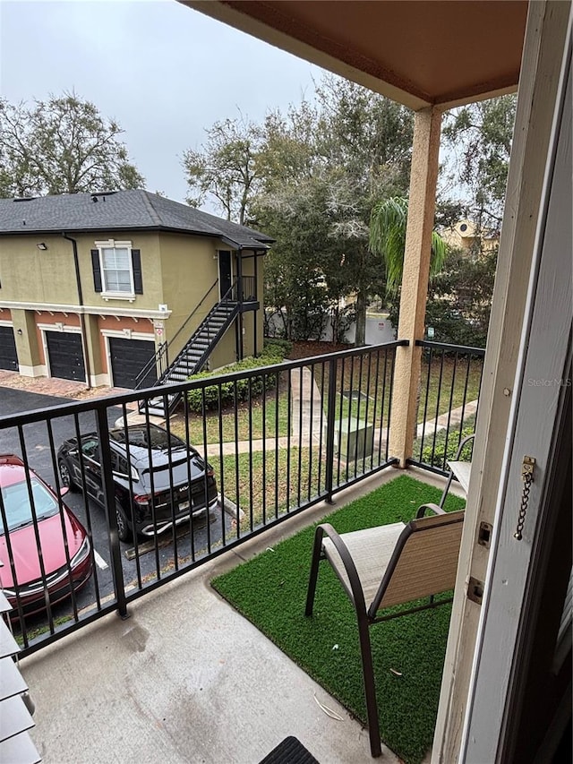 view of balcony