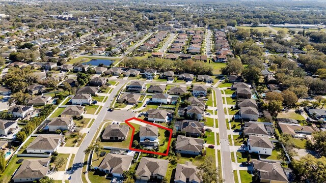 drone / aerial view featuring a residential view