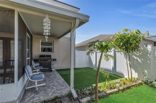 122 Carmel Bay Dr, Sanford, FL 32771 - view of yard featuring a patio and a fenced backyard