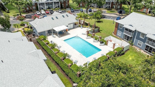 5417 Lake Margaret Dr Unit 39, Orlando, FL 32812 - view from above of property featuring a pool