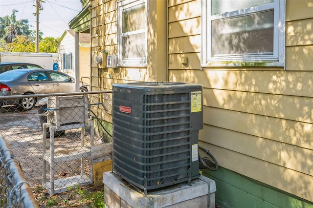 5224 29th Ave S, Gulfport, FL 33707 - details with central AC unit and fence