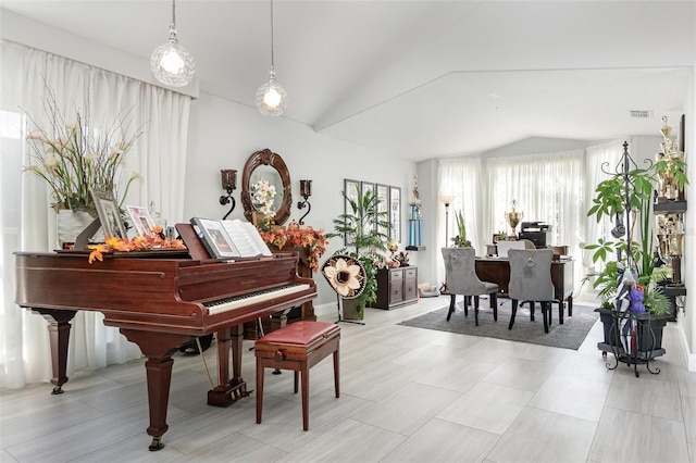 3244 Amaca Cir, Orlando, FL 32837 - living area featuring lofted ceiling