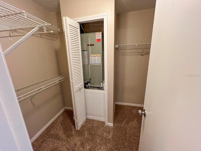 closet featuring heating unit