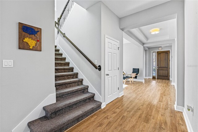14645 Scott Key Dr, Winter Garden, FL 34787 - interior space with baseboards, stairs, and light wood finished floors