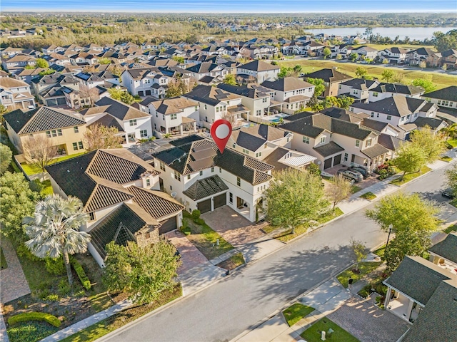 14645 Scott Key Dr, Winter Garden, FL 34787 - aerial view with a residential view and a water view