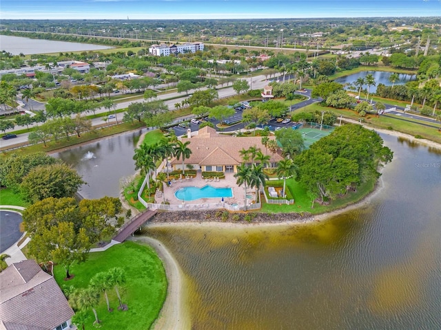10589 Pelican Dr, Wellington, FL 33414 - aerial view featuring a water view