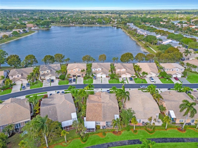 10589 Pelican Dr, Wellington, FL 33414 - bird's eye view with a residential view and a water view