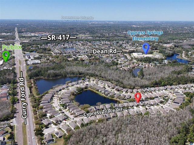 2519 Cypress Trace Cir, Orlando, FL 32825 - view of property location with a nearby body of water and nearby suburban area