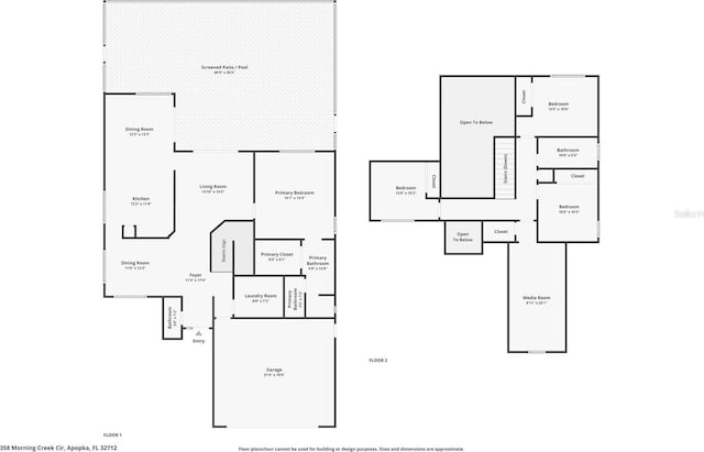 358 Morning Creek Cir, Apopka, FL 32712 - plan