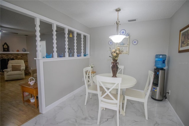 613 Andrew St, Altamonte Springs, FL 32714 - dining room with marble finish flooring and baseboards