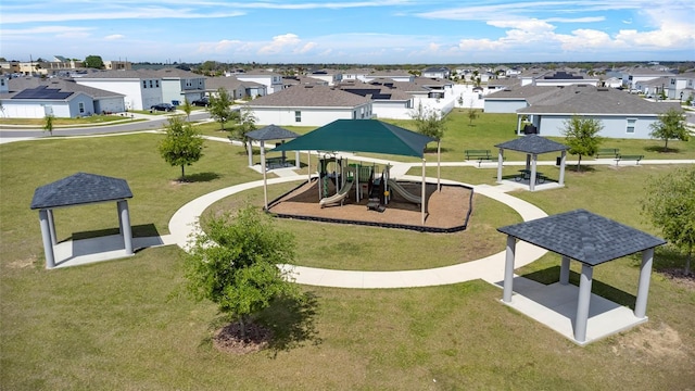 1506 Finnigan Cir, Haines City, FL 33844 - view of community with playground community, a gazebo, and a residential view