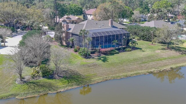 132 Pleasant Valley Dr, Daytona Beach, FL 32114 - aerial view with a residential view and a water view