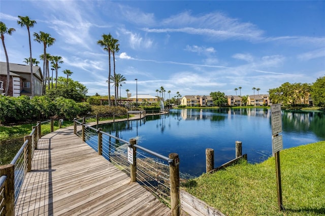 2314 Midtown Ter Unit 1136, Orlando, FL 32839 - view of dock featuring a residential view and a water view