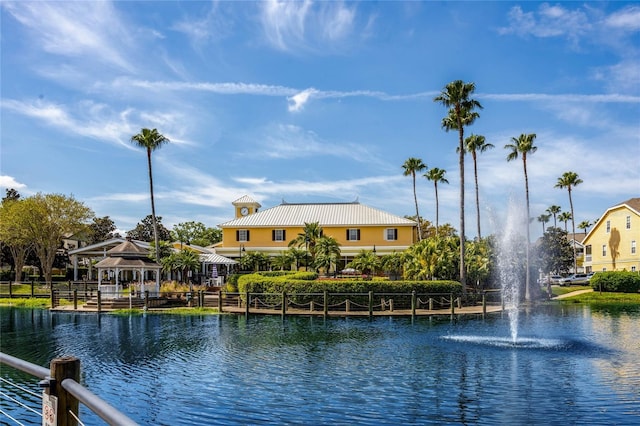 2314 Midtown Ter Unit 1136, Orlando, FL 32839 - property view of water featuring a gazebo