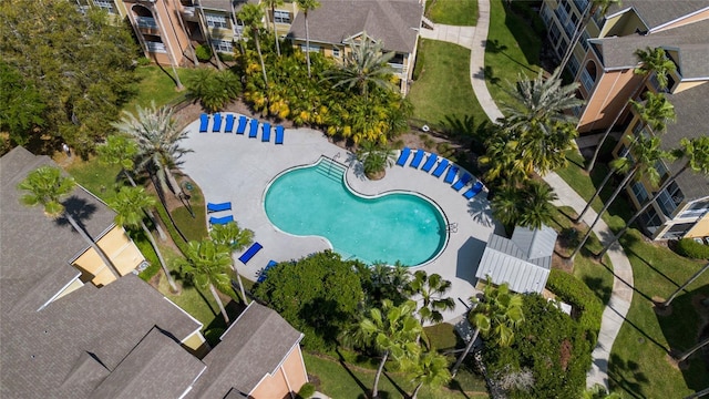 2314 Midtown Ter Unit 1136, Orlando, FL 32839 - bird's eye view featuring a residential view