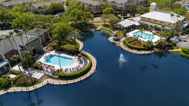 2314 Midtown Ter Unit 1136, Orlando, FL 32839 - drone / aerial view with a residential view and a water view