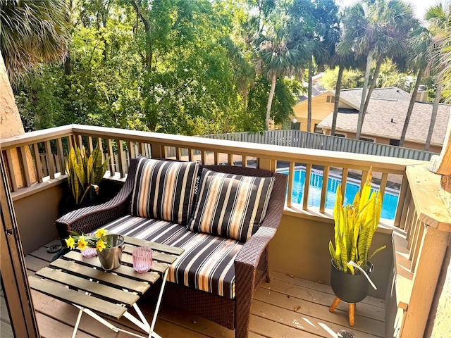 204 Tomoka Trl Unit 204, Longwood, FL 32779 - wooden terrace with an outdoor pool