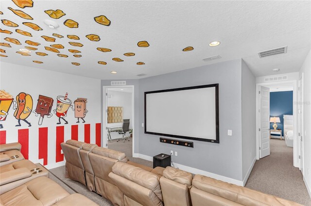 501 Burma St, Kissimmee, FL 34747 - home theater with baseboards, visible vents, and carpet floors