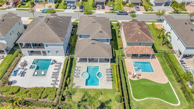 501 Burma St, Kissimmee, FL 34747 - drone / aerial view with a residential view