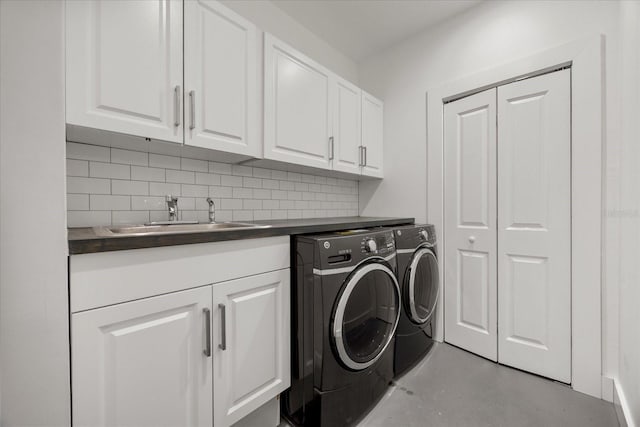 7841 Georgeann St, Winter Park, FL 32792 - laundry room with independent washer and dryer and cabinet space