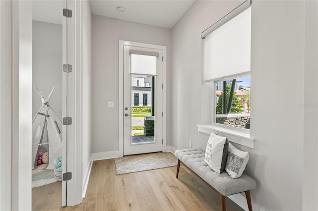 14004 Gullstrand Ave, Orlando, FL 32827 - entryway featuring baseboards and light wood-type flooring