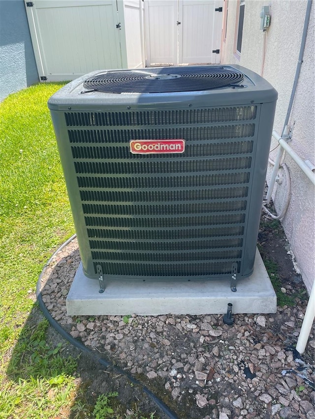 exterior details with cooling unit