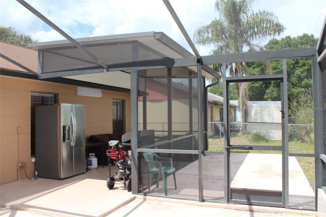 855 San Pedro Ct, Kissimmee, FL 34758 - exterior space featuring a lanai, fence, and a patio area