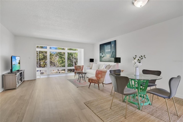 700 Melrose Ave Unit L-23, Winter Park, FL 32789 - living area featuring baseboards, light wood-type flooring, and a textured ceiling