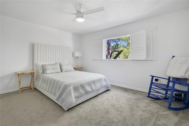 700 Melrose Ave Unit L-23, Winter Park, FL 32789 - carpeted bedroom with baseboards and a ceiling fan