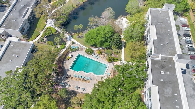 700 Melrose Ave Unit L-23, Winter Park, FL 32789 - bird's eye view featuring a water view