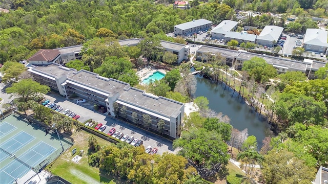700 Melrose Ave Unit L-23, Winter Park, FL 32789 - birds eye view of property featuring a water view