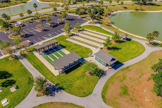 5729 Hickey Way, The Villages, FL 32163 - aerial view with a water view
