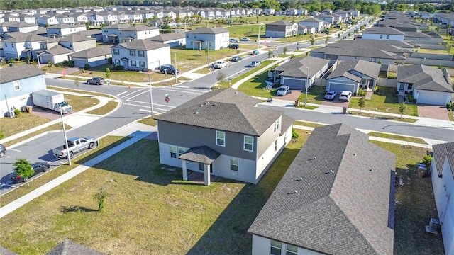 bird's eye view with a residential view
