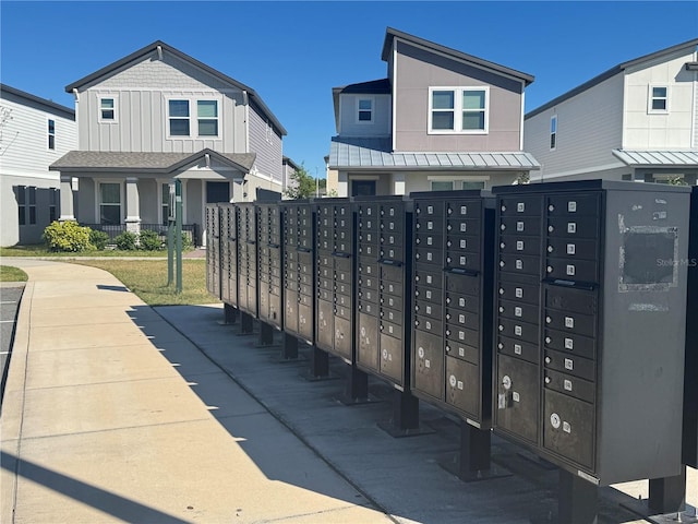 surrounding community featuring mail area
