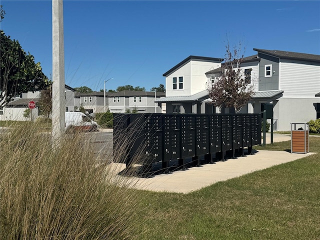 view of community with mail area and a residential view