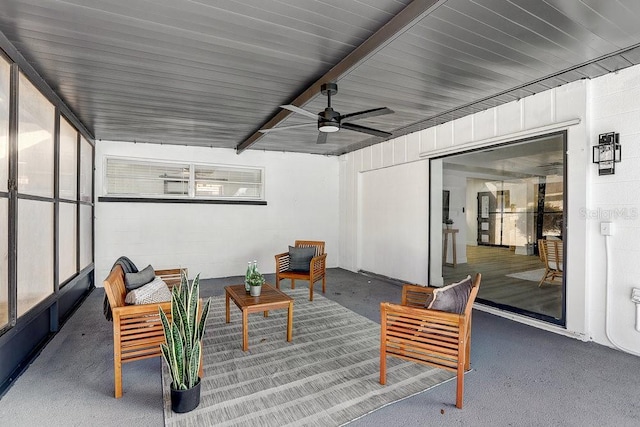 4907 21st Ave W, Bradenton, FL 34209 - sunroom / solarium with a ceiling fan