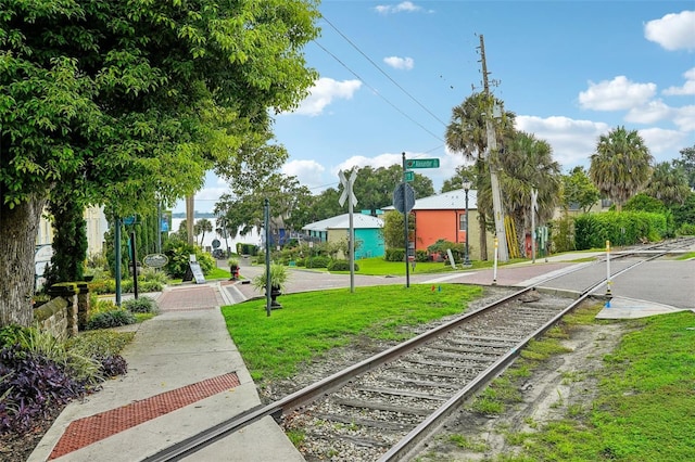 view of community with a yard
