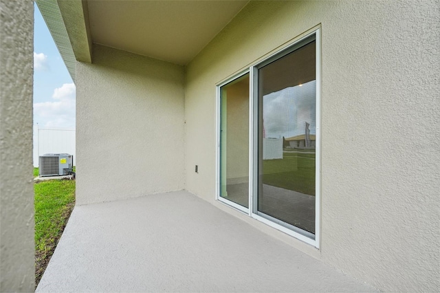 balcony with central AC