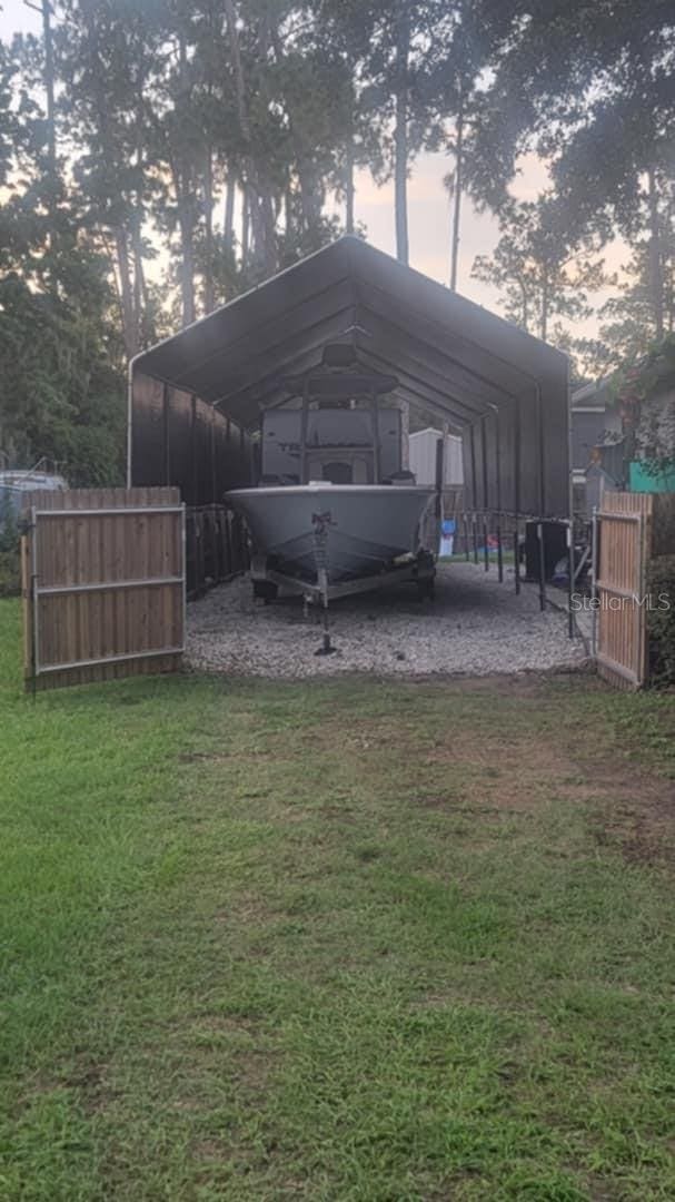exterior space with fence