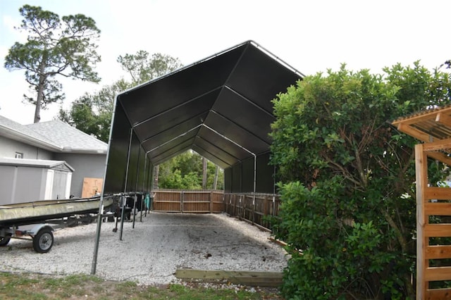 exterior space with fence