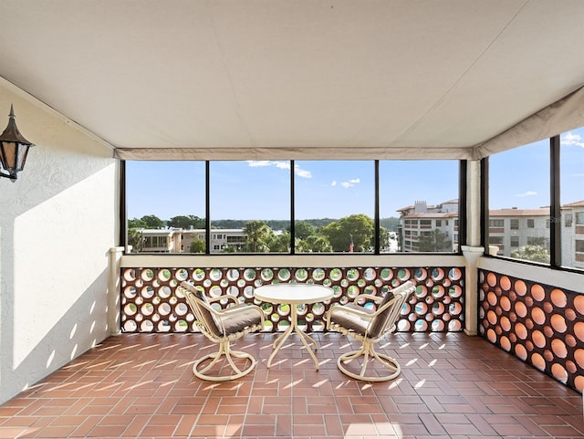 sunroom featuring a wealth of natural light